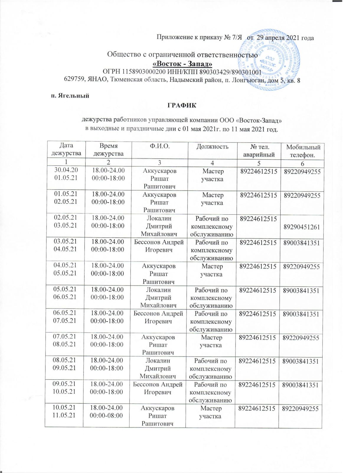 Общество с ограниченной ответственностью 